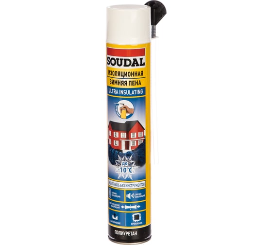 Изоляционная зимняя пена SOUDAL трубочная 750 мл 134572 1