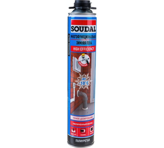 Многофункциональная зимняя пена SOUDAL пистолетная 750 мл 134575 1