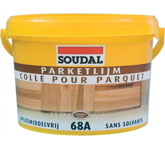 Паркетный клей на основе ПВА дисперсии SOUDAL 68А 100065