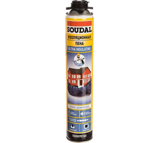 Изоляционная пена SOUDAL пистолетная 750 мл 134521