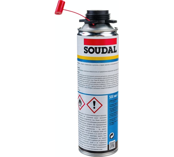 Очиститель для удаления полиуретановой пены SOUDAL 500 мл 122716