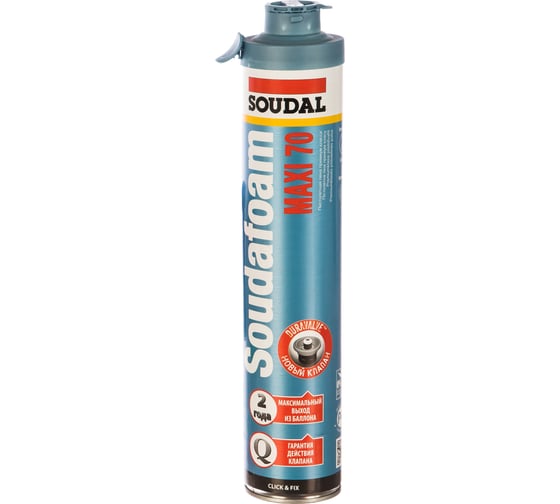 Пистолетная пена SOUDAL Соудафоам Макси 70 Клик&Фикс 117565 1