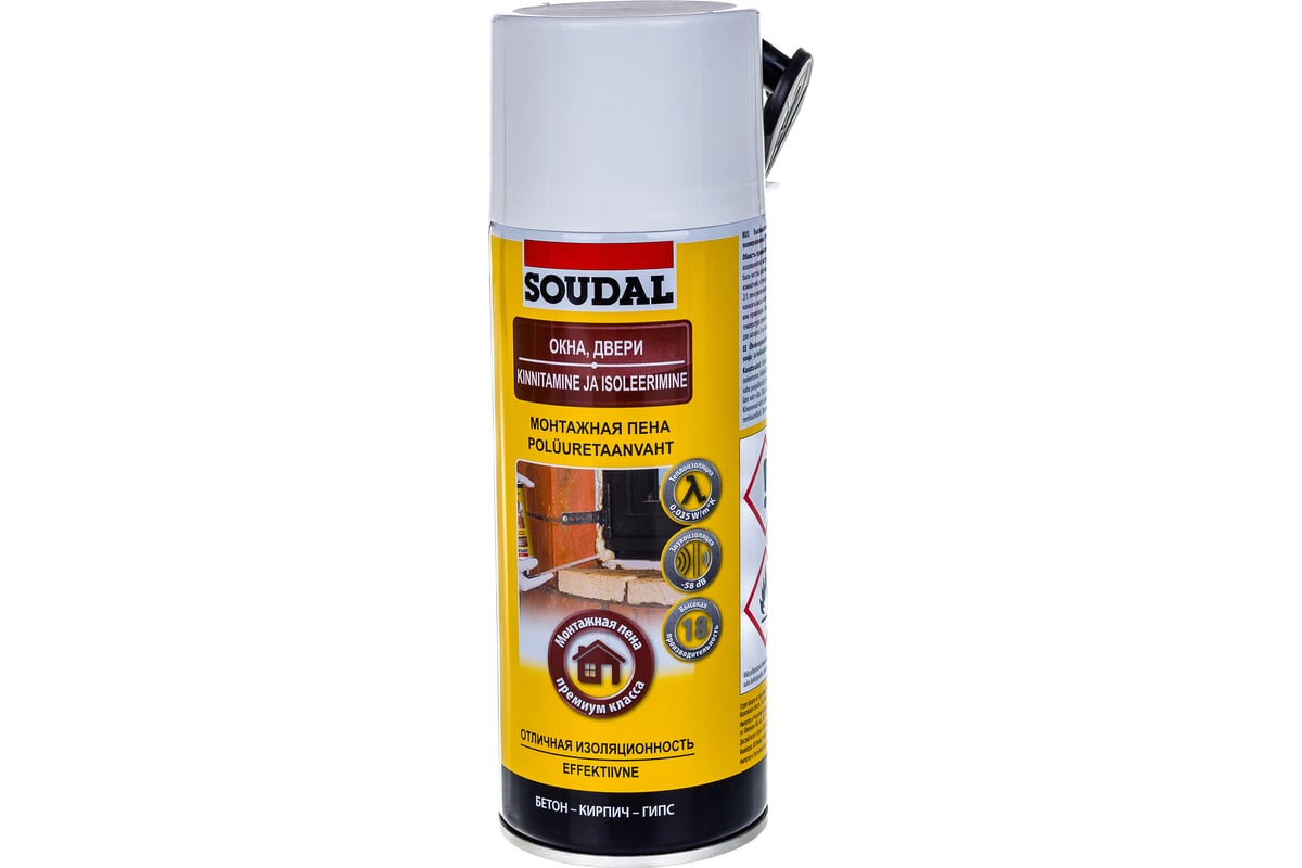 Ручная пена SOUDAL 103826 - выгодная цена, отзывы, характеристики, фото -  купить в Москве и РФ