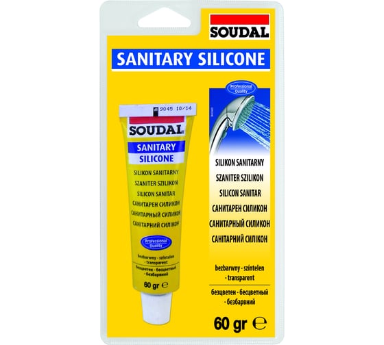 Санитарный силикон SOUDAL бесцветный 120034