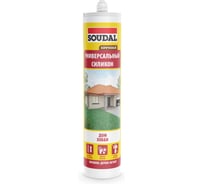 Универсальный силикон SOUDAL коричневый 118298
