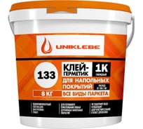 Клей-герметик UNIKLEBE 1К 133 гибридный, для паркетных работ, 8 кг 1330008