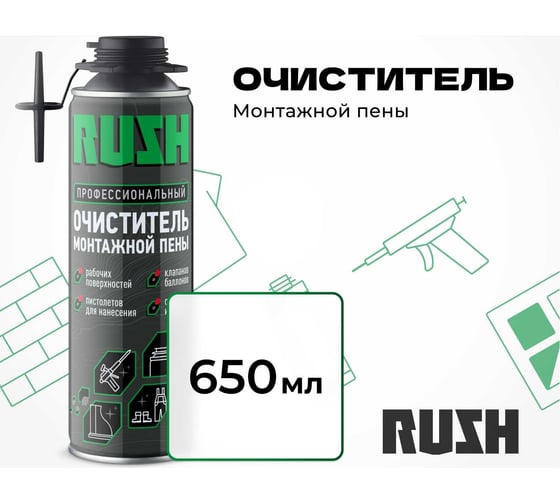 Очиститель монтажной пены RUSH RPP06C