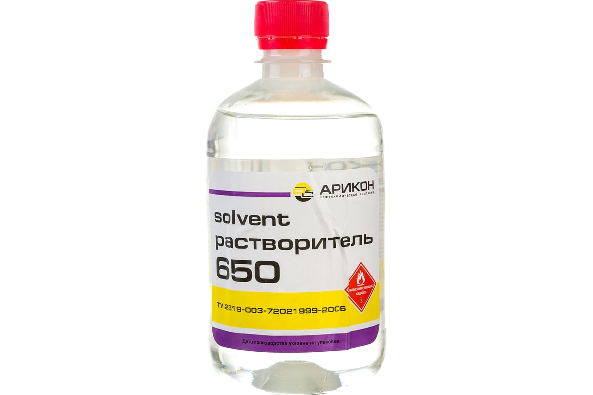 Растворитель Арикон 650 бутылка ПЭТ 0.5л RAS65005 - выгодная цена ...