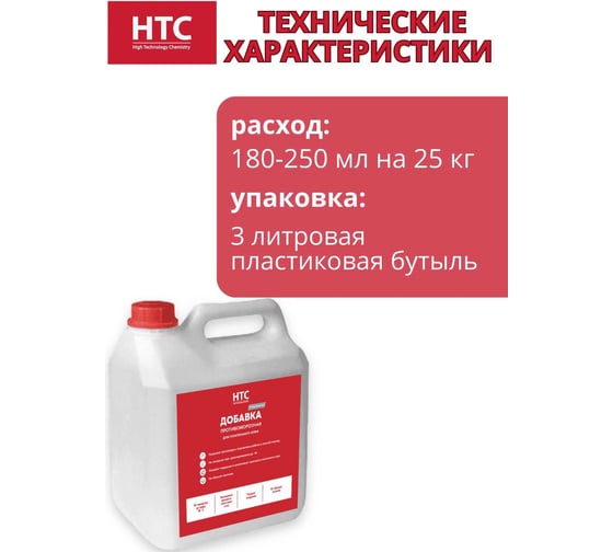 Противоморозная добавка для плиточного клея CEMMIX нтс 3л 88677624