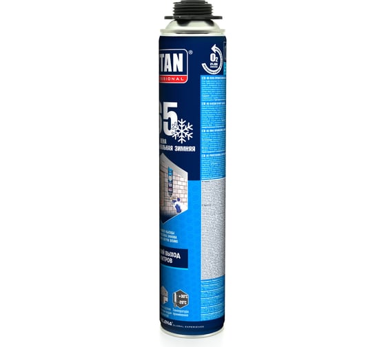 Профессиональная зимняя пена Tytan PROFESSIONAL 65 O2, темп.-20, зимняя 750мл 16975 267879