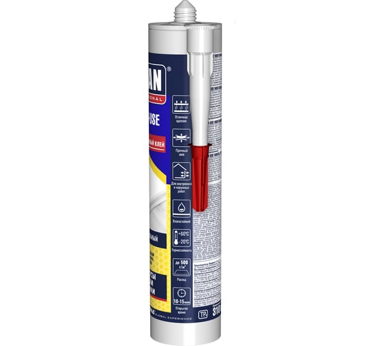 Монтажный клей Tytan PROFESSIONAL MULTI-USE каучуковый бежевый 310мл 96306 44014