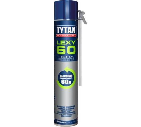 Монтажная всесезонная пена TYTAN PROFESSIONAL Lexy 60 O2 750мл 21468
