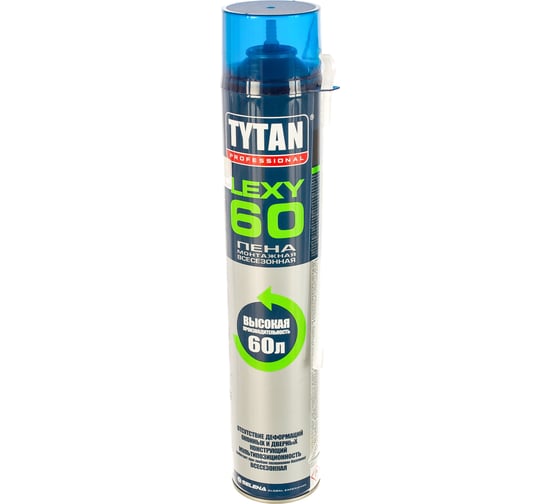 Монтажная всесезонная пена TYTAN PROFESSIONAL Lexy 60 O2 750мл 21468
