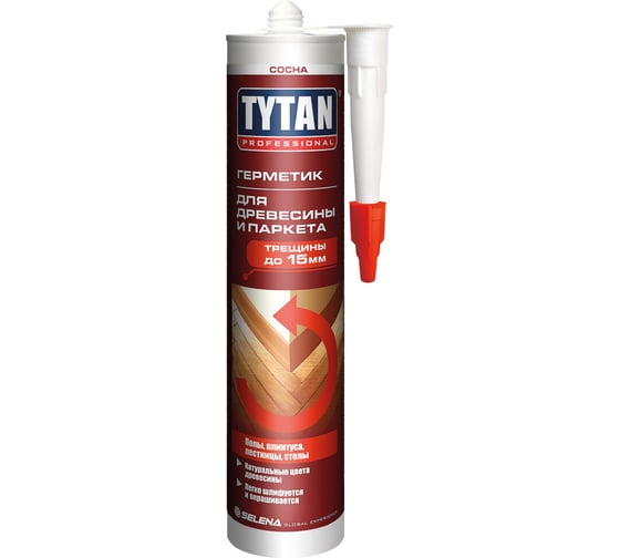 Акриловый герметик для древесины и паркета TYTAN PROFESSIONAL сосна 310мл 17157