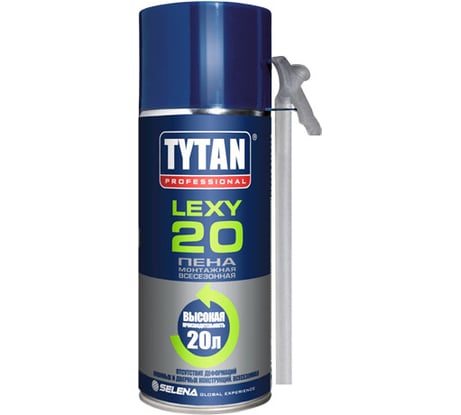 Монтажная всесезонная пена TYTAN PROFESSIONAL Lexy 20 O2 300мл 21406