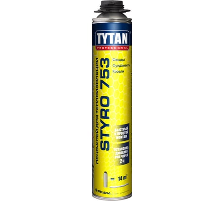 Клей для наружной теплоизоляции TYTAN PROFESSIONAL Styro 753 GUN 750мл 77961