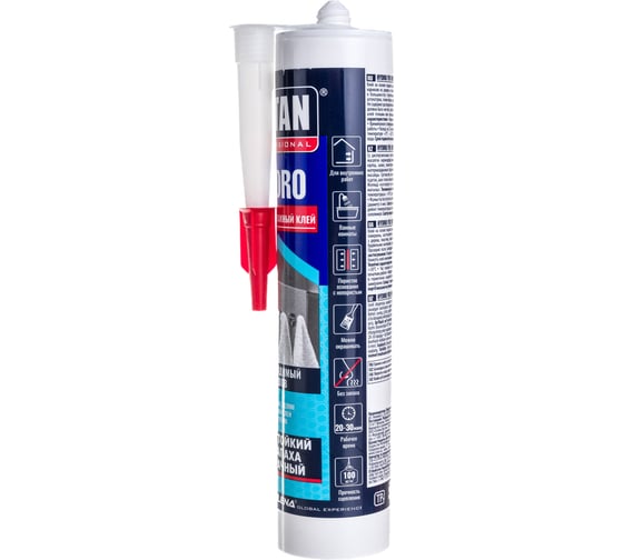 Монтажный клей Tytan PROFESSIONAL HYDROFIX акрилатный, прозрачный 310мл 96184 23889