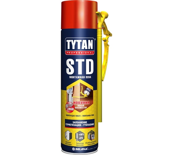 Монтажная пена TYTAN PROFESSIONAL STD ERGO летняя 500мл 21345