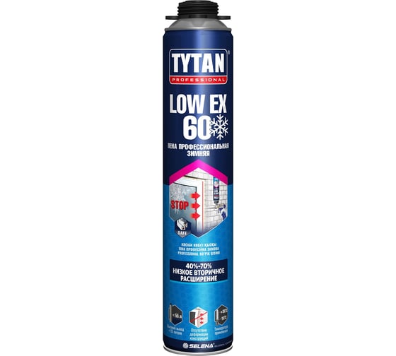 Профессиональная пена TYTAN PROFESSIONAL LOWEX 60 зимняя 750 мл 97488 1