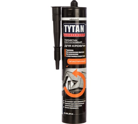 Каучуковый герметик для кровли Tytan PROFESSIONAL черный 310мл 91615 43026