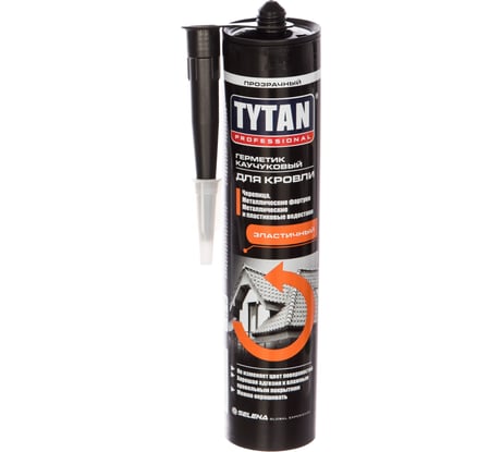 Каучуковый герметик для кровли Tytan PROFESSIONAL бесцветный 310мл 43025 279777