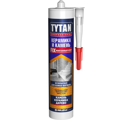 Экспресс-клей TYTAN PROFESSIONAL камень, керамика, древесина, белый 310мл 96207
