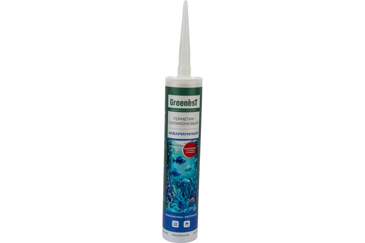 Силиконовый герметик для аквариумов GreenesT Aquarium Silicone 260 мл ...