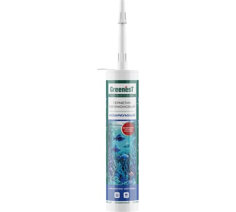 Герметик для аквариумов и витрин GreenesT Aquarium Silicone 260 мл 280120001