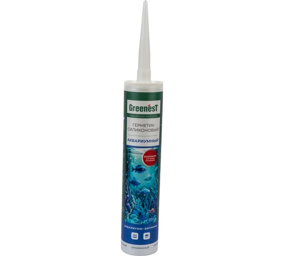 Герметик для аквариумов и витрин GreenesT Aquarium Silicone 260 мл 280120001
