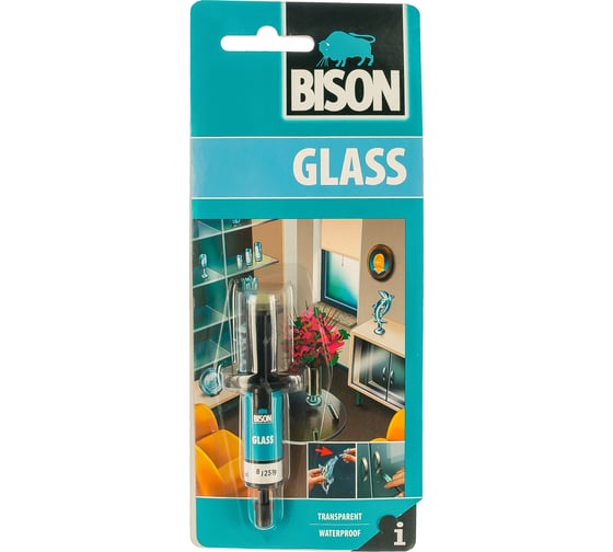 Клей для стекла BISON GLASS ADHESIVE CRD 2ML 6305390