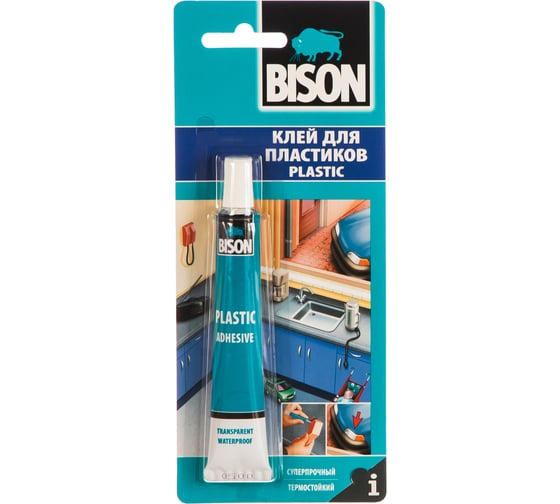 Клей для пластика BISON PLASTIC ADHESIVE CRD 25ML 6307217