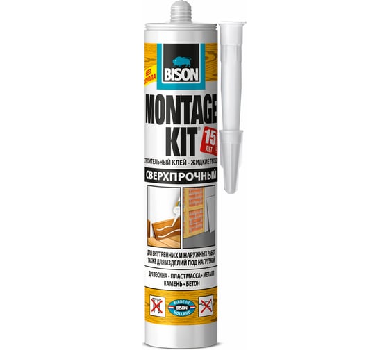 Клей BISON MONTAGEKIT SUPER STRENGTH CRT 350G 6304336