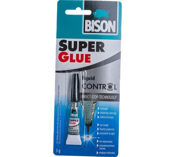 Клей BISON SUPER GLUE CONTROL CRD 3G 6311790