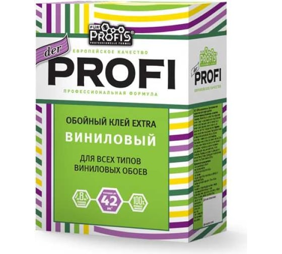 Клей FUR PROFIS PROFESSIONELLE FORMEL «der profi» обойный extra виниловый 0.2 кг 26979 1