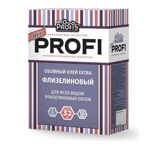 Обойный клей FUR PROFIS PROFESSIONELLE FORMEL der profi extra флизелиновый, 0.2 кг 26981 1