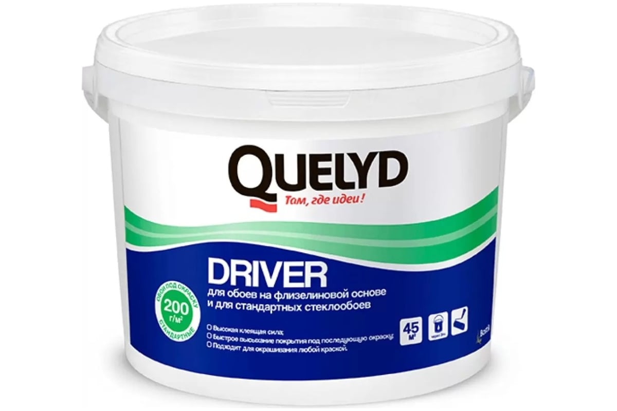 Клей для стеклохолста и стеклообоев QUELYD DRIVER 18 кг 50125902