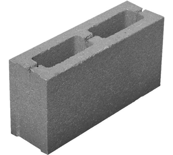Пескобетонный блок ЯЗСМ двухпустотный, 390x190x188 мм 4640013520858