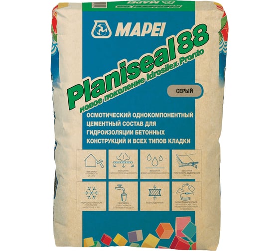 Гидроизоляция MAPEI PLANISEAL 88 0937025 1