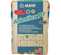 Плиточный клей MAPEI Adesilex P7 серый, 25 кг 2182125 29255174