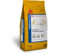 Плиточный клей на цементной основе Sika SikaCeram Fix мешок 5 кг 653