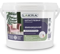 Шпатлевка латексная финишная выравнивающая для гипсокартона 3кг Лакра 90005285917