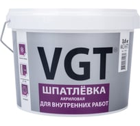 Шпатлевка для внутренних работ 3,6 кг VGT 11603365