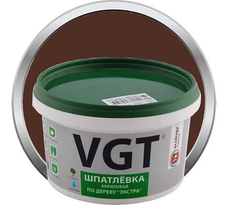 Шпаклевка по дереву Экстра Махагон 1 кг VGT 11606825