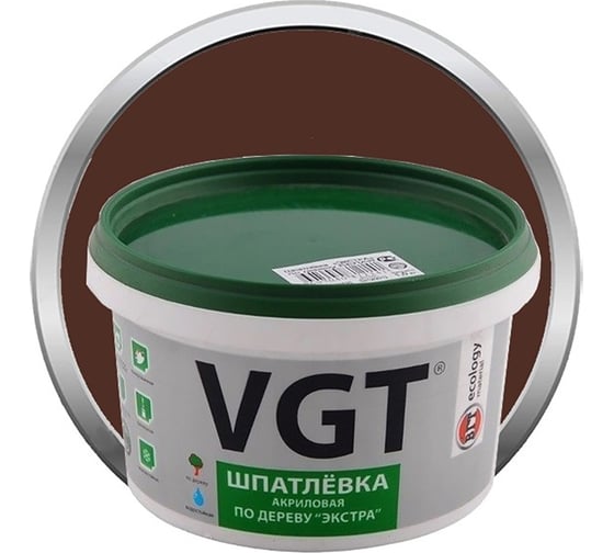 Шпаклевка по дереву Экстра Махагон 1 кг VGT 11606825