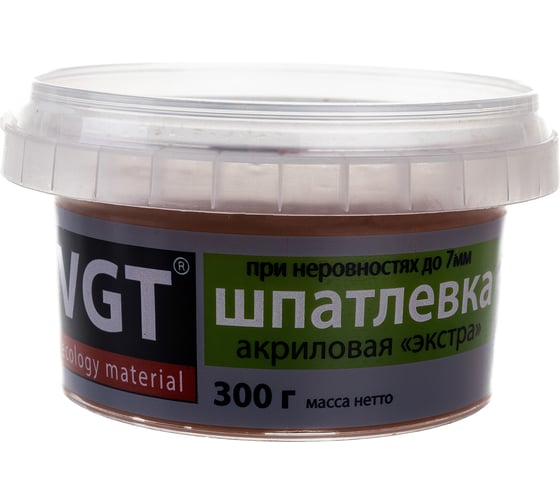 Шпаклевка по дереву Экстра Махагон 0,3 кг VGT 11594802