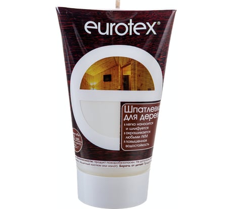 ШПАТЛЕВКА ПО ДЕРЕВУ Eurotex БЕЛАЯ 0,225 КГ 17743