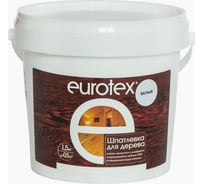 БЕЛАЯ ШПАТЛЕВКА ПО ДЕРЕВУ Eurotex 1,5 КГ 21120