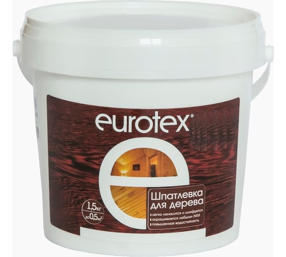 ШПАТЛЕВКА ПО ДЕРЕВУ Eurotex ДУБ 1,5 КГ 21122