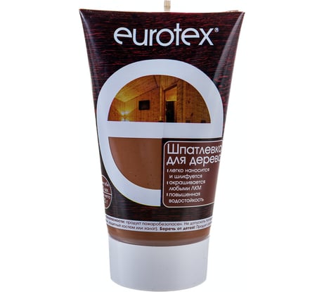 ШПАТЛЕВКА ПО ДЕРЕВУ Eurotex ОРЕХ 0,225 КГ 53345