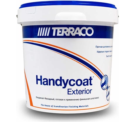 Шпатлевка финишная Handycoat для фасадных работ 25 кг TERRACO 6325025